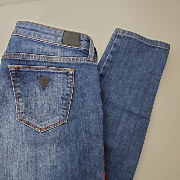 Guess 1981 Beverly- skinny embroidered side jeans Size 29 - Picture 13 of 15
